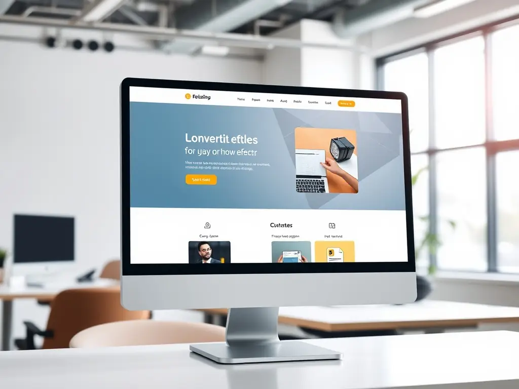 A clean, modern website design showcasing responsive layouts and user-friendly navigation, emphasizing the importance of a strong online presence for businesses.