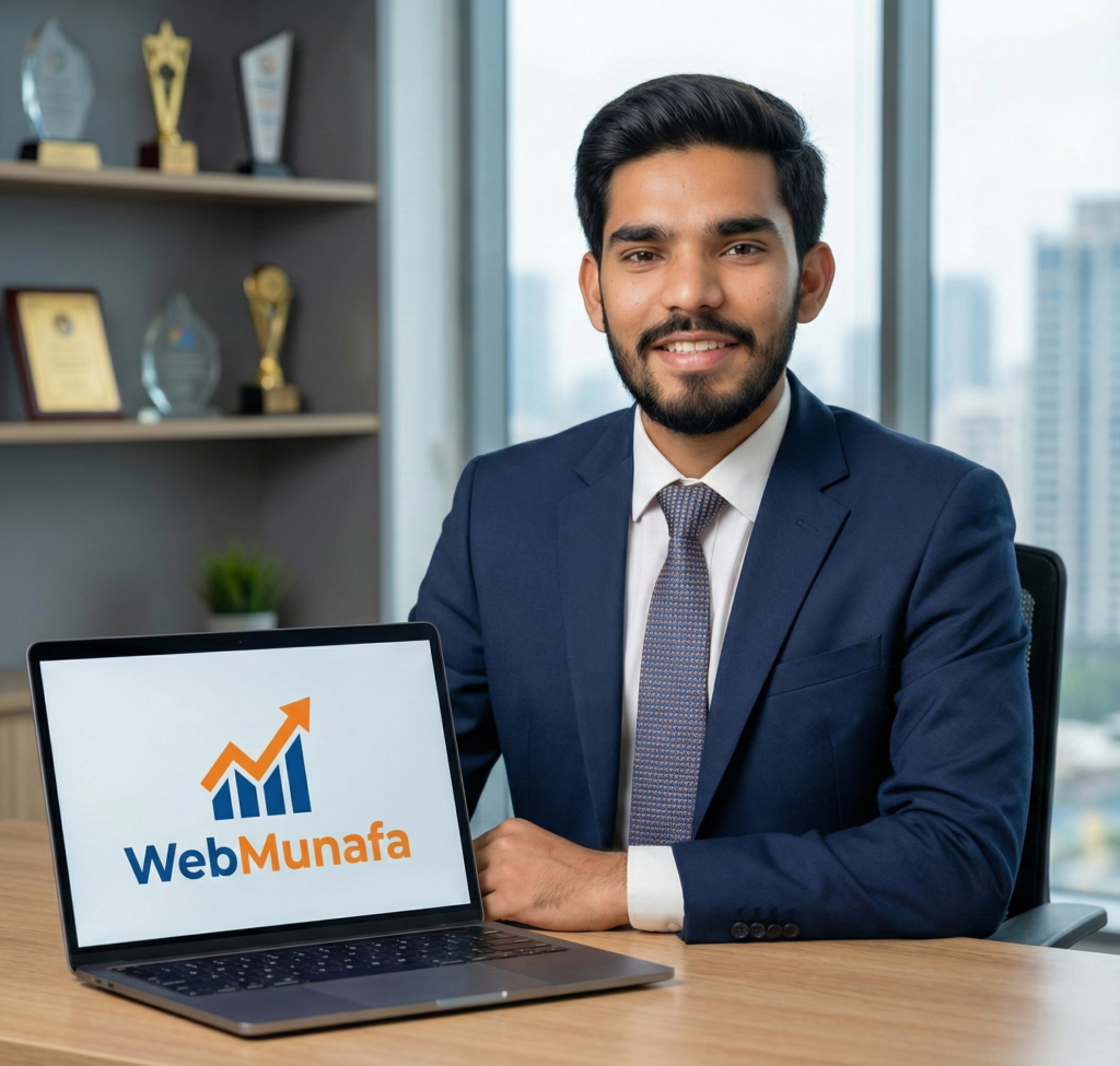 WebMunafa expert consultant working on custom AI Web Design SEO Solutions for clients.