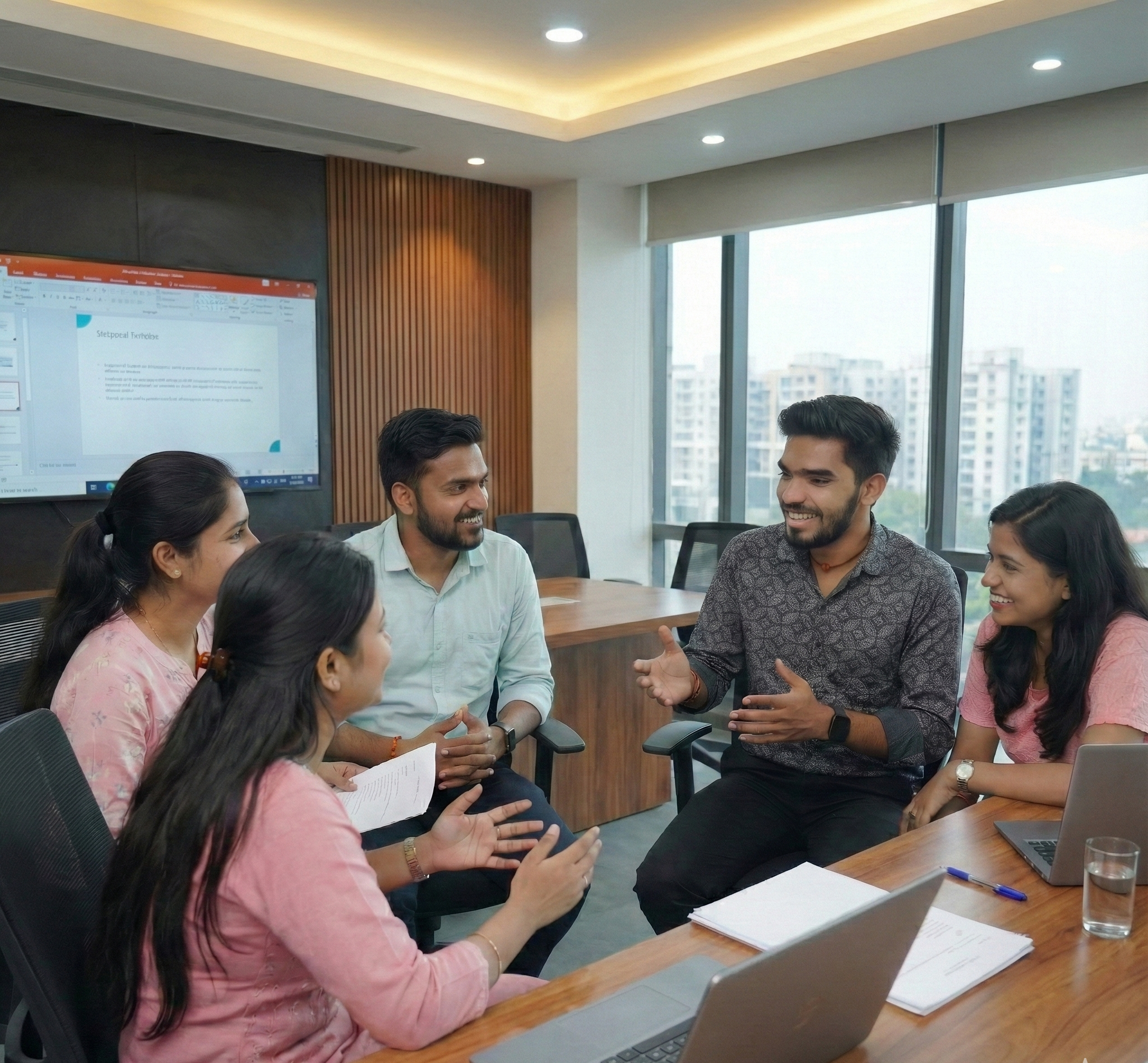 Team of experts collaborating on comprehensive digital marketing services to drive business growth